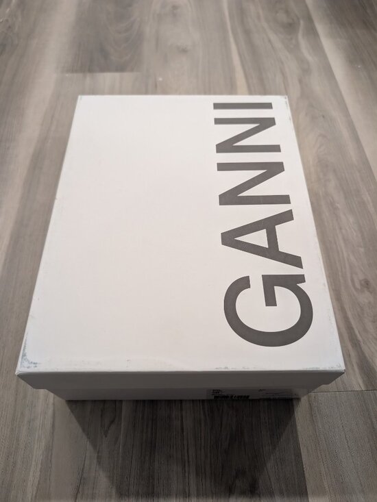 GANNI | Retro Satin Platform Wedge Mule In Kelly Green EU37 - Picture 11 of 11